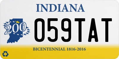 IN license plate 059TAT