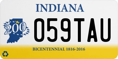IN license plate 059TAU