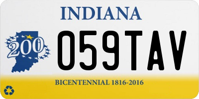 IN license plate 059TAV