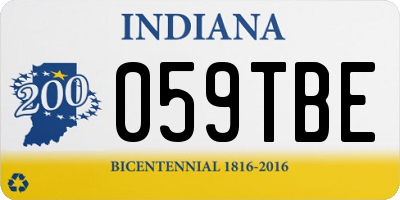 IN license plate 059TBE
