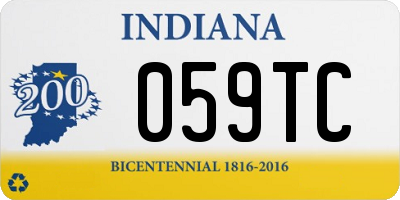 IN license plate 059TC