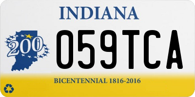 IN license plate 059TCA
