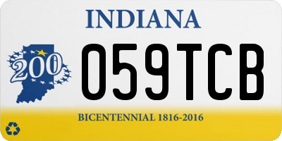 IN license plate 059TCB