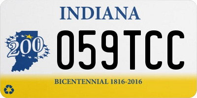 IN license plate 059TCC