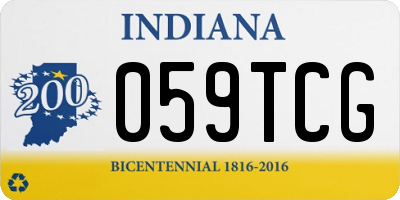IN license plate 059TCG