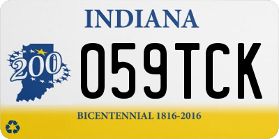 IN license plate 059TCK