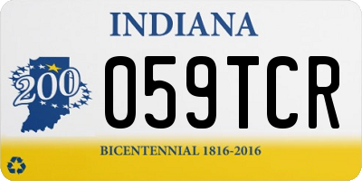 IN license plate 059TCR