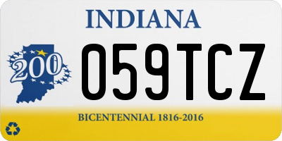 IN license plate 059TCZ