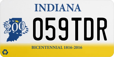 IN license plate 059TDR