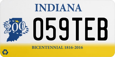 IN license plate 059TEB