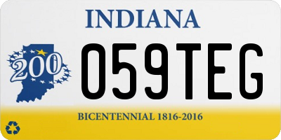 IN license plate 059TEG