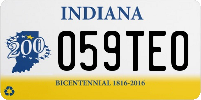 IN license plate 059TEO