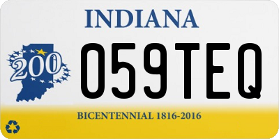 IN license plate 059TEQ