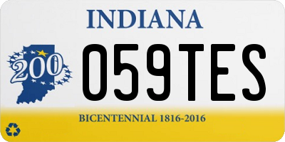 IN license plate 059TES