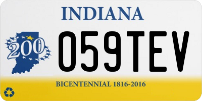 IN license plate 059TEV