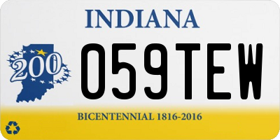 IN license plate 059TEW
