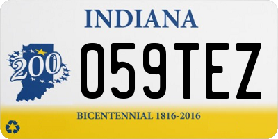IN license plate 059TEZ