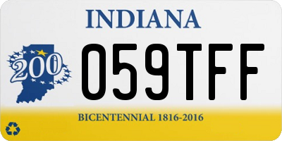 IN license plate 059TFF