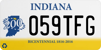 IN license plate 059TFG