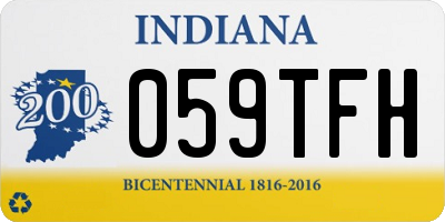 IN license plate 059TFH