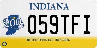 IN license plate 059TFI