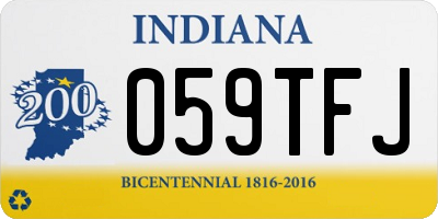 IN license plate 059TFJ