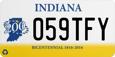 IN license plate 059TFY