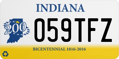 IN license plate 059TFZ