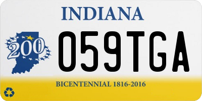 IN license plate 059TGA