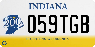 IN license plate 059TGB