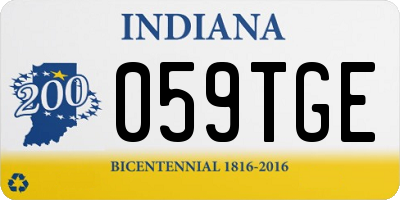 IN license plate 059TGE