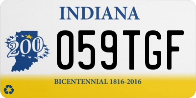 IN license plate 059TGF