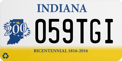 IN license plate 059TGI