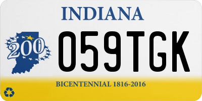 IN license plate 059TGK