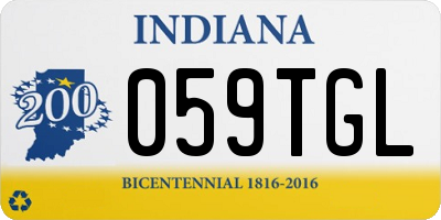IN license plate 059TGL