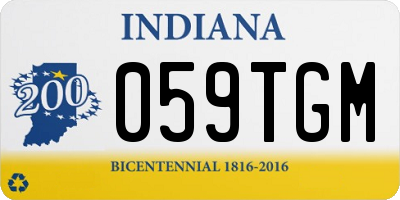 IN license plate 059TGM