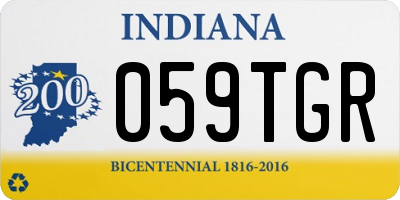 IN license plate 059TGR