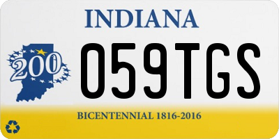 IN license plate 059TGS