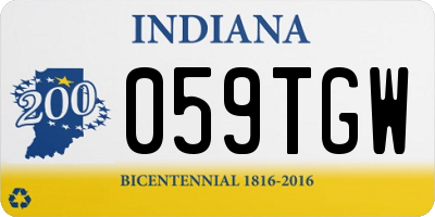 IN license plate 059TGW