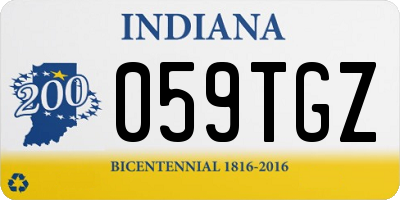 IN license plate 059TGZ