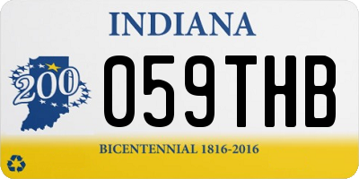IN license plate 059THB