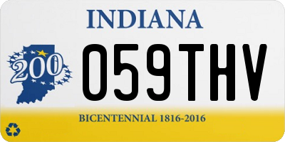 IN license plate 059THV