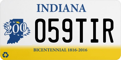 IN license plate 059TIR