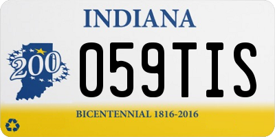 IN license plate 059TIS