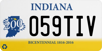 IN license plate 059TIV