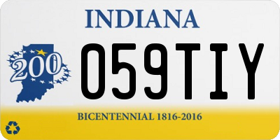 IN license plate 059TIY