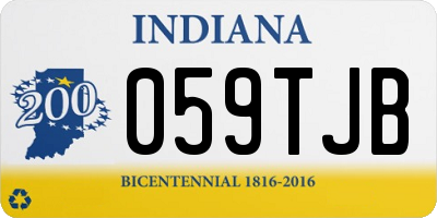 IN license plate 059TJB