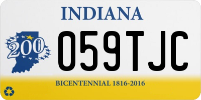 IN license plate 059TJC