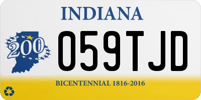 IN license plate 059TJD