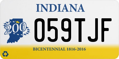 IN license plate 059TJF